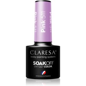 Claresa SoakOff UV/LED Color Balloon Journey gel nail polish shade Pink 511 5 g