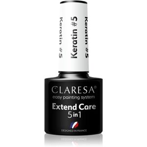 Claresa Extend Care 5 in 1 Keratin base coat gel for gel nails with nourishing effect shade 5 g