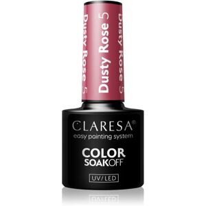 Claresa SoakOff UV/LED Color Dusty Rose gel nail polish shade 5 5 g