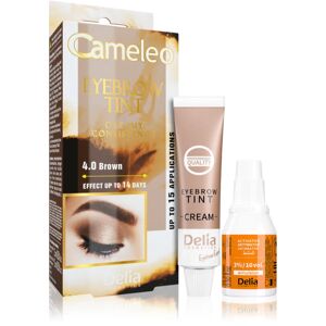 Delia Cosmetics Cameleo professional cream eyebrow dye ammonia-free shade 4.0 Brown 15 ml