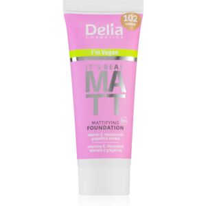 Delia Cosmetics It's Real Matt Mattifying Foundation Shade 102 Natural 30 ml