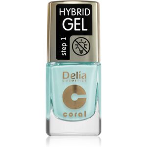 Delia Cosmetics Coral Hybrid Gel gel nail polish without UV/LED sealing shade 114 11 ml