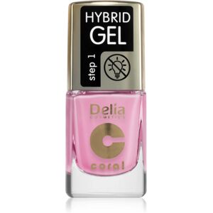 Delia Cosmetics Coral Hybrid Gel gel nail polish without UV/LED sealing shade 116 11 ml