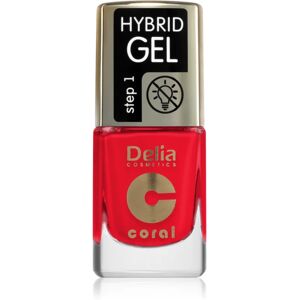 Delia Cosmetics Coral Hybrid Gel gel nail polish without UV/LED sealing shade 119 11 ml