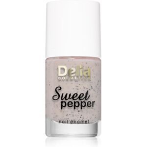 Delia Cosmetics Sweet Pepper Black Particles nail polish shade 02 Apricot 11 ml