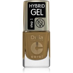 Delia Cosmetics Coral Hybrid Gel gel nail polish without UV/LED sealing shade 124 11 ml