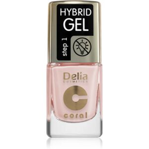 Delia Cosmetics Coral Hybrid Gel gel nail polish without UV/LED sealing shade 120 11 ml