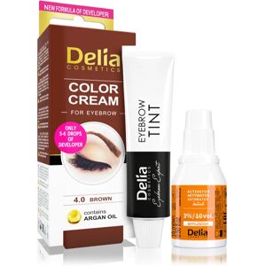 Delia Cosmetics Argan Oil brow colour shade 4.0 Brown 15 ml