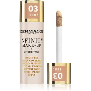 Dermacol Infinity full coverage foundation SPF 15 shade 03 Sand 20 g