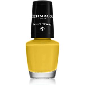 Dermacol Mini nail polish shade 06 Mustard Seed 5 ml