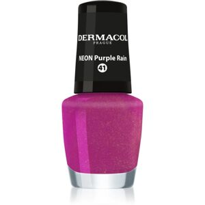 Dermacol Neon neon nail polish shade 41 Purple Rain 5 ml