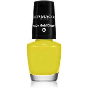 Dermacol Neon neon nail polish shade 43 Gold Digger 5 ml