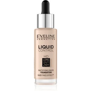 Eveline Cosmetics Liquid Control liquid foundation with pipette shade 010 Light Beige 32 ml