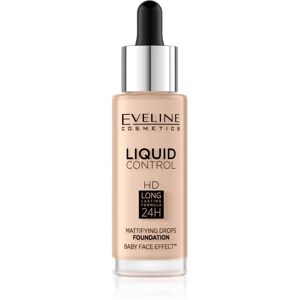 Eveline Cosmetics Liquid Control liquid foundation with pipette shade 030 Sand Beige 32 ml