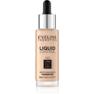 Eveline Cosmetics Liquid Control liquid foundation with pipette shade 040 Warm Beige 32 ml