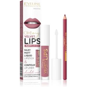 Eveline Cosmetics OH! my LIPS Velvet lip set 13 Brownie Biscotti 1 pc