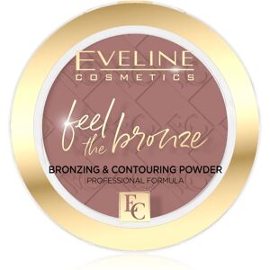 Eveline Cosmetics Feel The Bronze bronzing and contouring powder shade 02 Chocolate Cake 4 g