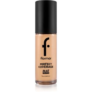 flormar Perfect Coverage Mat Touch Foundation mattifying foundation for combination to oily skin shade 303 Classic Beige 30 ml