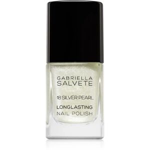 Gabriella Salvete Longlasting Enamel long-lasting nail polish with glitter shade 18 Silver Pearl 11 ml