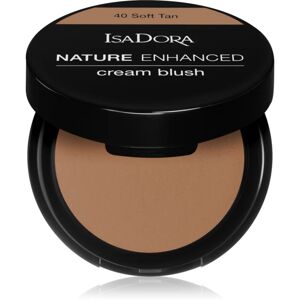 IsaDora Nature Enhanced Cream Blush compact blusher with mirror and brush shade 40 Soft Tan 3 g