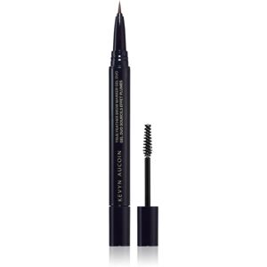 Kevyn Aucoin True Feather Brow Marker Gel Duo eyebrow pen with brush shade Warm Brunette 0,4 ml