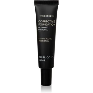 Korres Activated Charcoal corrective foundation with long-lasting effect SPF 15 ACF1 30 ml