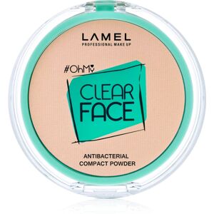 LAMEL OhMy Clear Face compact powder with antibacterial ingredients shade 401 Light Natural 6 g