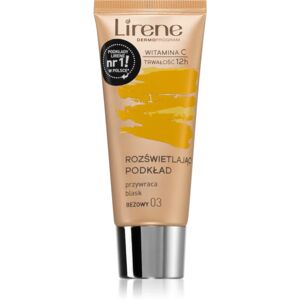 Lirene Vitamin C brightening liquid foundation with long-lasting effect shade 03 Beige 30 ml