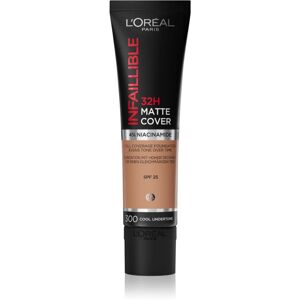 L’Oréal Paris Infallible 32H Matte Cover long-lasting mattifying foundation SPF 25 shade 300 (Cool Undertone) 30 ml