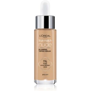 L’Oréal Paris True Match Nude Plumping Tinted Serum serum to even out skin tone shade 2-3 Light 30 ml