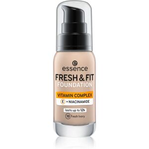 Essence Fresh & Fit liquid foundation shade 10 Fresh Ivory 30 ml