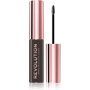 Makeup Revolution Brow Fixer eyebrow gel shade Dark Brown 6 ml