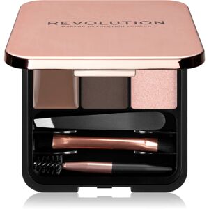 Makeup Revolution Brow Sculpt Kit perfect eyebrows kit shade Dark 2.2 g