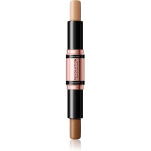 Makeup Revolution Fast Base dual-ended contouring stick shade Medium 2x4,3 g