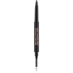 Makeup Revolution Duo Brow Definer precise eyebrow pencil shade Medium Brown 0.15 g