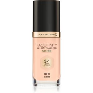 Max Factor Facefinity All Day Flawless long-lasting foundation SPF 20 shade 55 Beige 30 ml