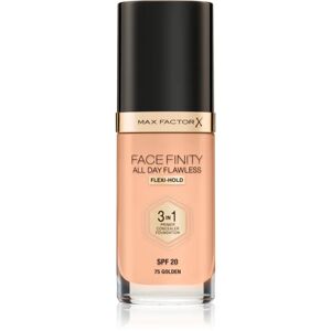 Max Factor Facefinity All Day Flawless long-lasting foundation SPF 20 shade 75 Golden / N75 Golden 30 ml