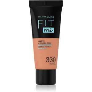 Maybelline Fit Me! Matte+Poreless mattifying foundation for normal to oily skin shade 330 Toffee 30 ml