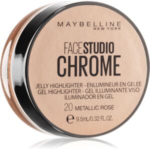 Maybelline Face Studio Chrome Jelly Highlighter gel highlighter shade 20 Metallic Rose 9.5 ml