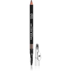 MUA Makeup Academy Brow Define long-lasting eyebrow pencil with brush shade Light Brown 1,2 g