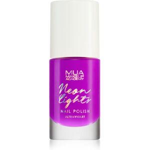 MUA Makeup Academy Neon Lights neon nail polish shade Ultraviolet 8 ml