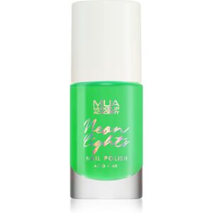 MUA Makeup Academy Neon Lights neon nail polish shade Acid Lime 8 ml