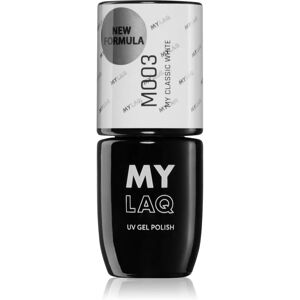 MYLAQ UV Gel Polish gel nail polish shade My Classic White 5 ml