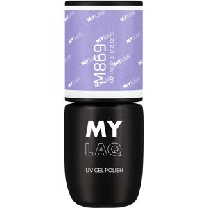 MYLAQ UV Gel Polish gel nail polish shade My Purple Dress 5 ml