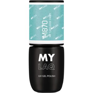 MYLAQ UV Gel Polish gel nail polish shade My Turquoise Party 5 ml