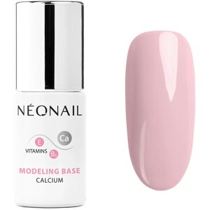 NeoNail Modeling Base Calcium base coat gel for gel nails with calcium shade Neutral Pink 7,2 ml