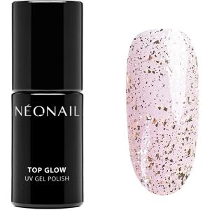 NEONAIL Top Glow gel top coat shade Gold Flakes 7,2 ml