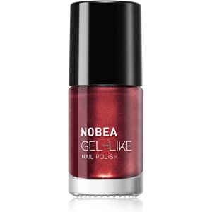 NOBEA Metal Gel-like Nail Polish gel-effect nail polish shade Polish Ruby 6 ml