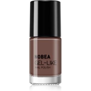 NOBEA Day-to-Day Gel-like Nail Polish gel-effect nail polish shade Dark mocha #N06 6 ml