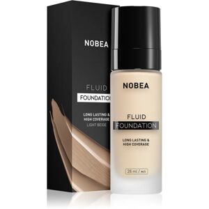 NOBEA Day-to-Day Fluid Foundation long-lasting foundation shade 01 Light beige 28 ml